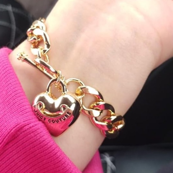 Juicy Couture heart toggle gold bracelet - Picture 2 of 3